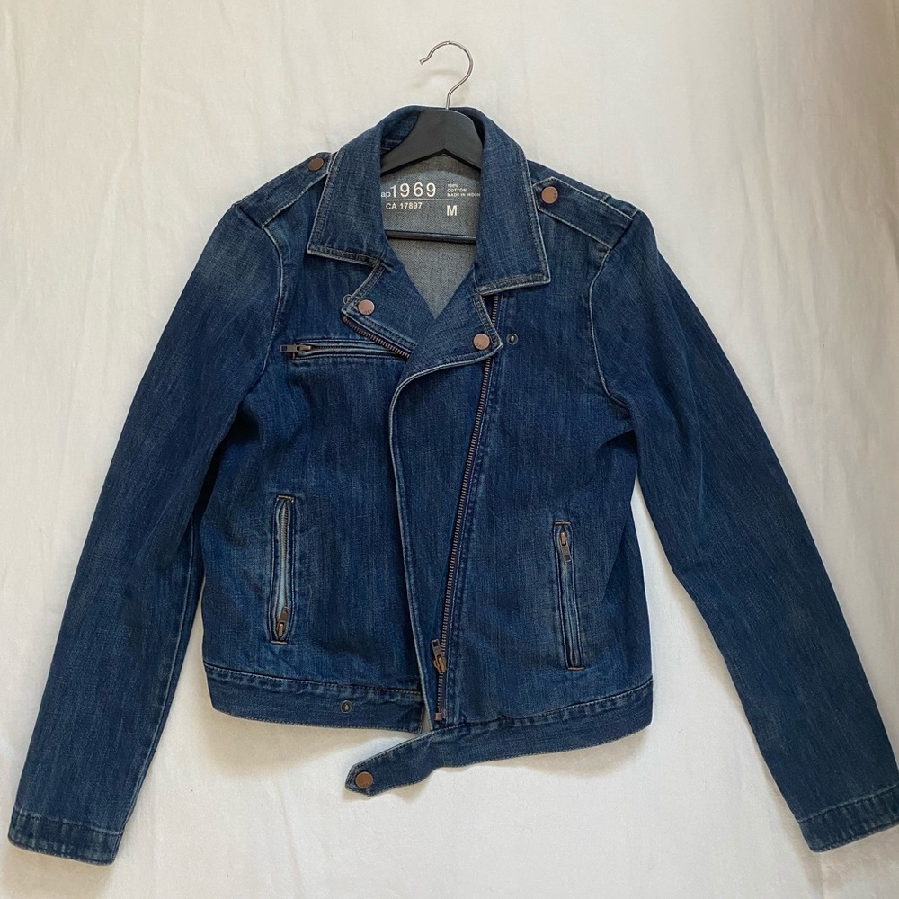 Denim Biker Jacket